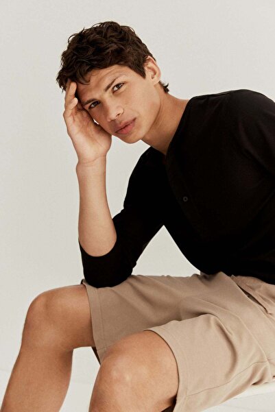 H&M Relaxed Fit Knee-length piqué shorts