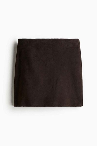 H&M Suede mini skirt