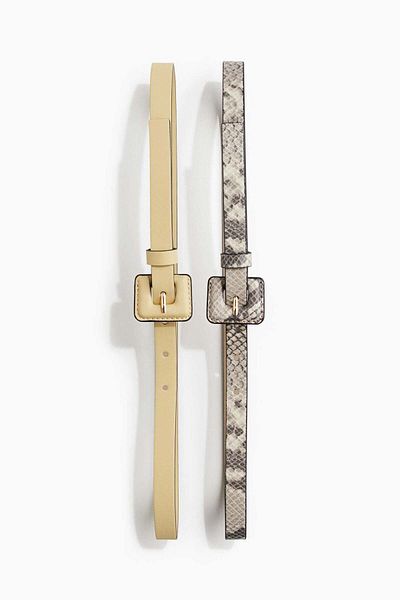 H&M 2-pack waist belts
