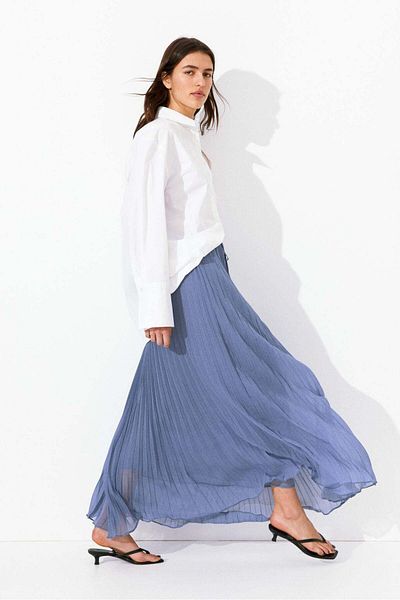 H&M Pleated maxi skirt