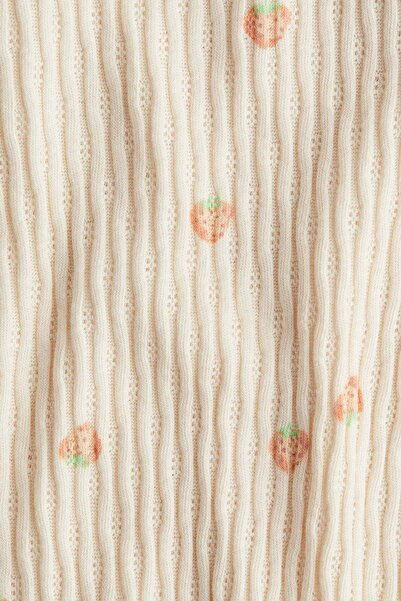 H&M Flounce-trimmed Cotton Top