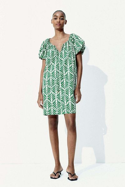 H&M Drawstring-neck dress