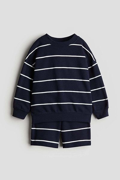 H&M 2-piece sweatshirt and shorts set