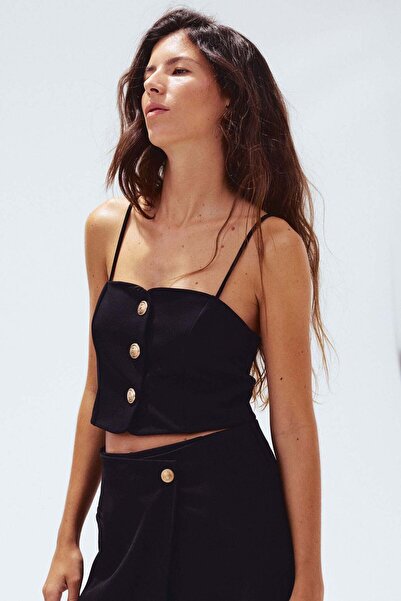 H&M Cropped strappy top