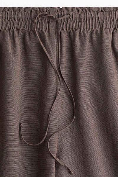 H&M Wide Linen-blend Trousers