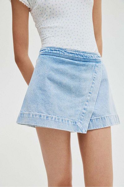 H&M Wrap denim skort