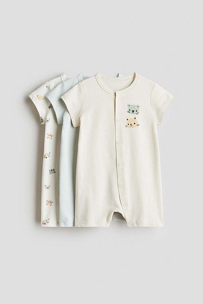 H&M 3-pack Cotton Pyjamas
