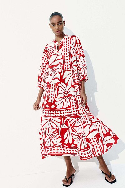 H&M Tiered midi dress