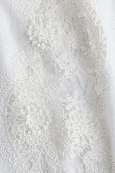H&M Lace-inset trousers