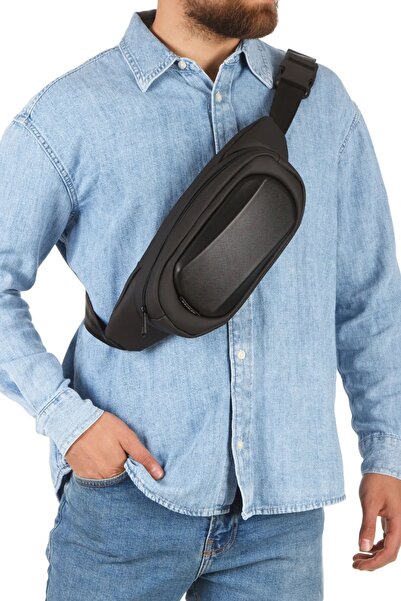 Newish Polo Geantă CROSSBODY pentru talie și umăr, Free Bag din piele artific...