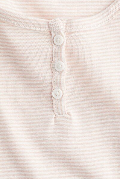 H&M Button-top scoop-neck T-shirt