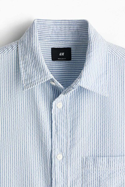 H&M Loose Fit Seersucker shirt