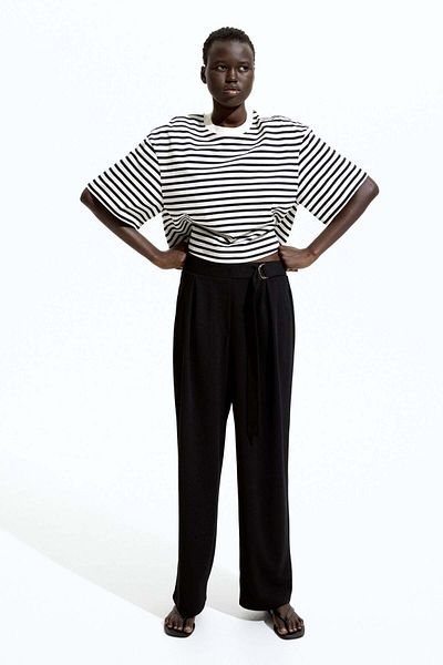 H&M Belted trousers
