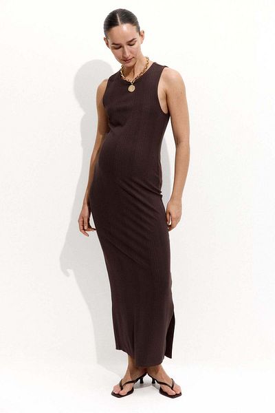 H&M MAMA Ribbed viscose dress