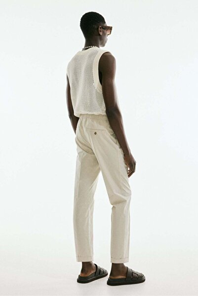 H&M Regular Fit Cropped cotton trousers