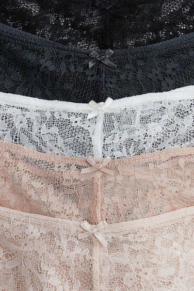 H&M 5-pack lace Brazilian briefs