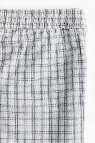 H&M Seersucker Drawstring Trousers
