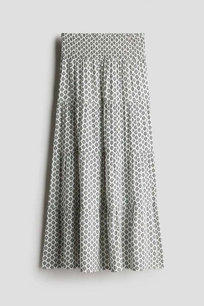 H&M Smocked tiered skirt