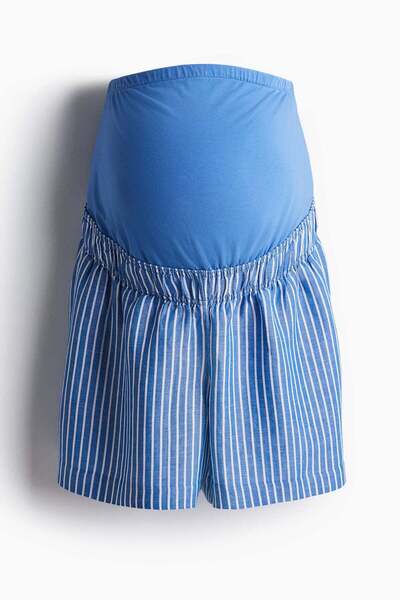 H&M MAMA Linen-blend shorts