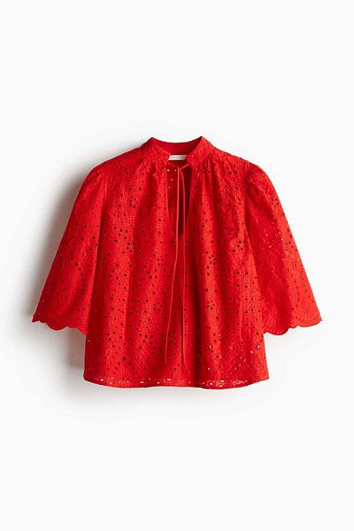 H&M Broderie anglaise blouse