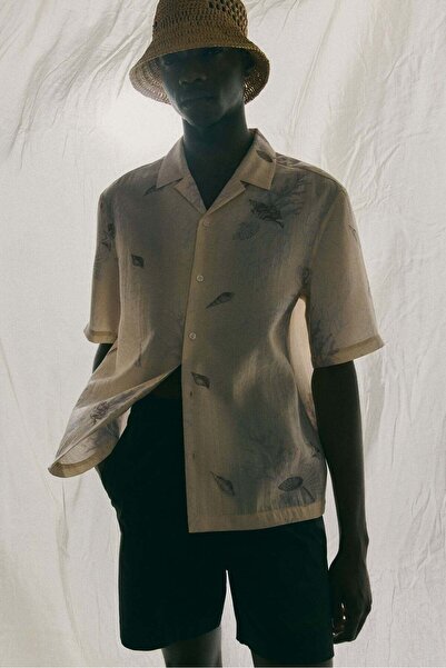 H&M Regular Fit Lyocell-blend resort shirt