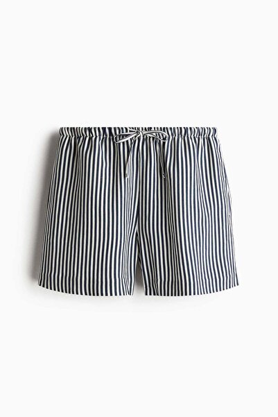 H&M شورت برباط من مزيج الكتان