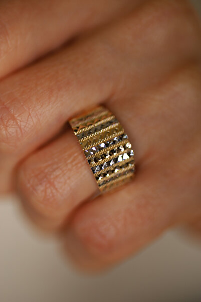 Yenigün Kuyumculuk 14 Ayar Altın Taşsız Kalemli Anne Yüzük 4