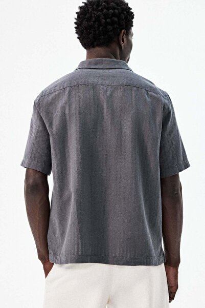 H&M Regular Fit Linen-blend resort shirt