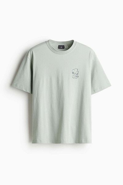 H&M Loose Fit Printed T-shirt