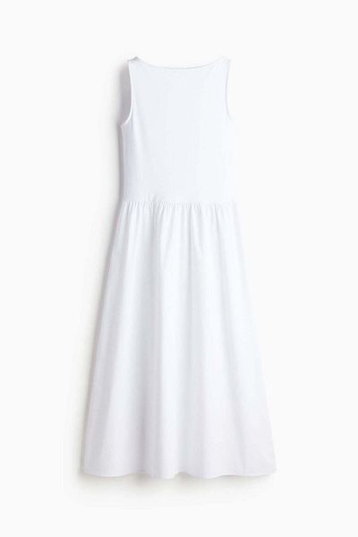 H&M Sleeveless flared-skirt dress