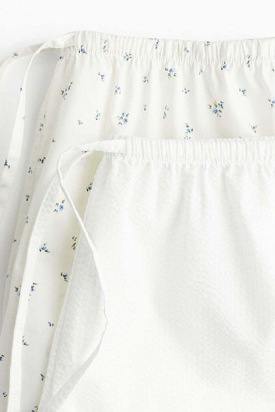 H&M 2-pack Cotton Poplin Pyjama Shorts