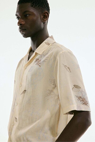 H&M Regular Fit Lyocell-blend resort shirt