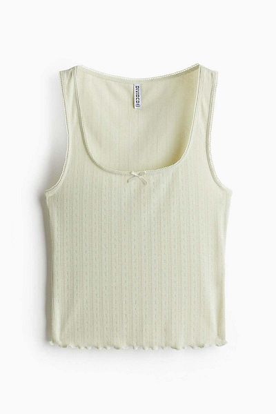 H&M Pointelle jersey vest top