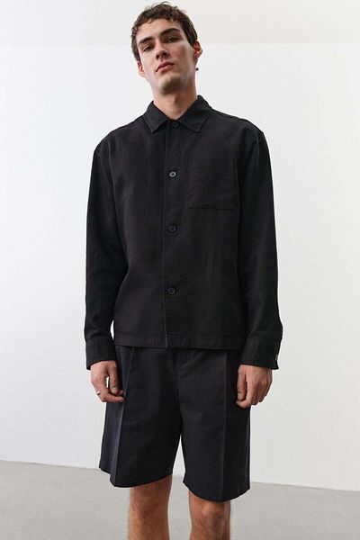 H&M Regular Fit Linen-blend overshirt
