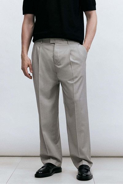 H&M Regular Fit Suit Trousers
