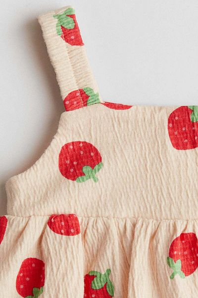 H&M Crinkled bubble-hem dress