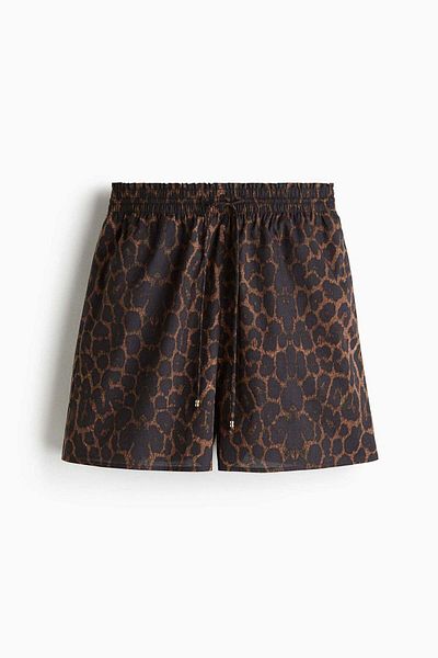 H&M Printed drawstring shorts