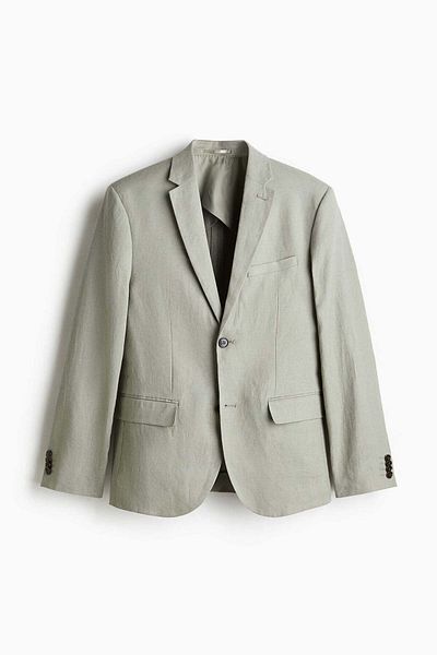 H&M Slim Fit Linen Jacket