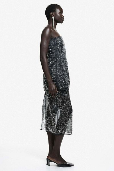 H&M Embellished bandeau top