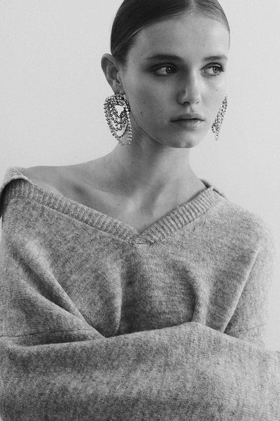 H&M Collared fine-knit jumper