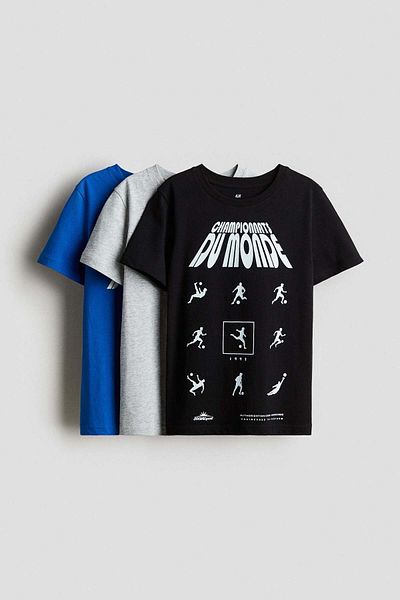H&M 3-pack Cotton T-shirts