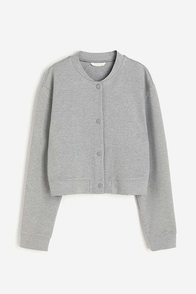 H&M Bomber-style jersey cardigan