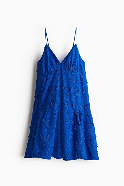 H&M Appliquéd cotton dress