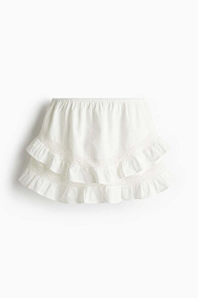 H&M Frill-trimmed mini skirt