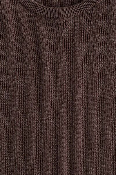 H&M Rib-knit cotton T-shirt