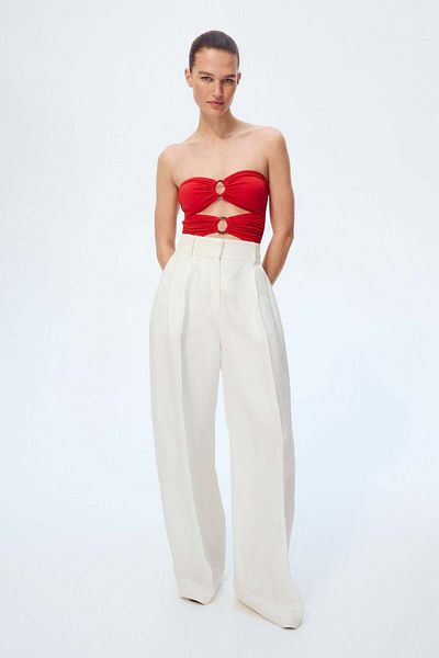 H&M Padded-cup Bandeau Swimsuit