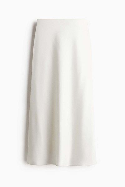 H&M Satin Maxi Skirt