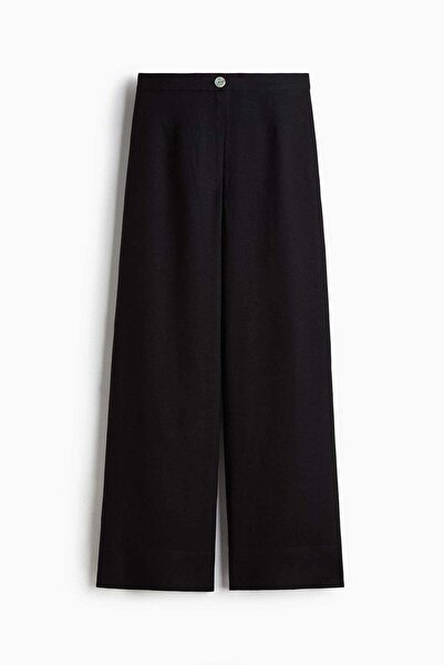 H&M بنطلون من مزيج الكتان