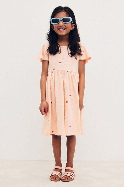H&M Flutter-sleeved cotton dress