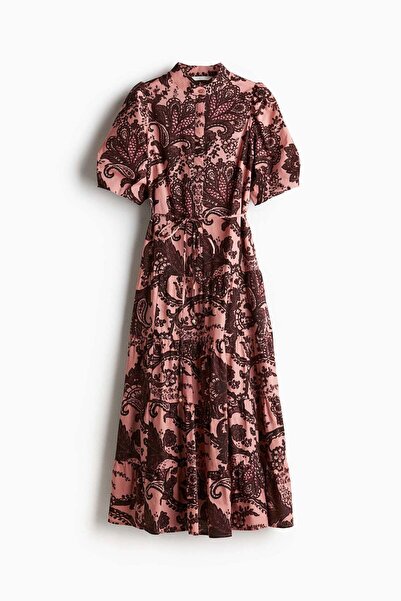 H&M فستان قطني طويل